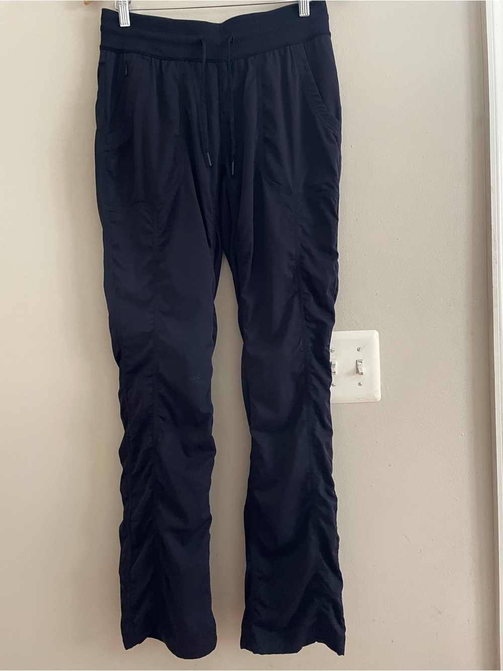 The North Face Aphrodite Pants M Blue Women’s Hike Camp Trail Full Length- EUC